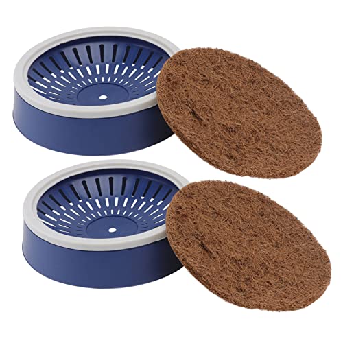 CLISPEED 2 Sätze Teiliges Taubennest mit Kokosfaser Pad Robustes Kunststoff Nistbecken Langlebiges Vogelzubehör für Brieftauben und Tauben Leichter Eiernest Einsatz für Vogelnester von CLISPEED
