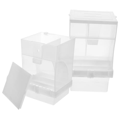CLISPEED 2 Stck Automatischer Vogelfutterspender Haken und Schraub Design aus Langlebigem PP Abs Einfach zu Reinigen Abnehmbar für Vögel und Kleintiere Geeignet CLISPEED 2 Stck Automatischer Vogelfutterspender Haken und Schraub Design aus Langlebigem PP Abs Einfach zu Reinigen Abnehmbar für Vögel und Kleintiere Geeignet von CLISPEED