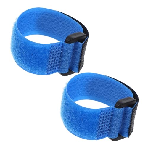 CLISPEED 2 Stück Anti-Verhaken-Hahnhalsband Bands kein krähender Kragen Nackenbänder Krähenkragen Hahn Hähne Geräuschfreie Hühnerhalsgurte Hahnhalsband, um das Krähen zu stoppen Nylon Blue von CLISPEED
