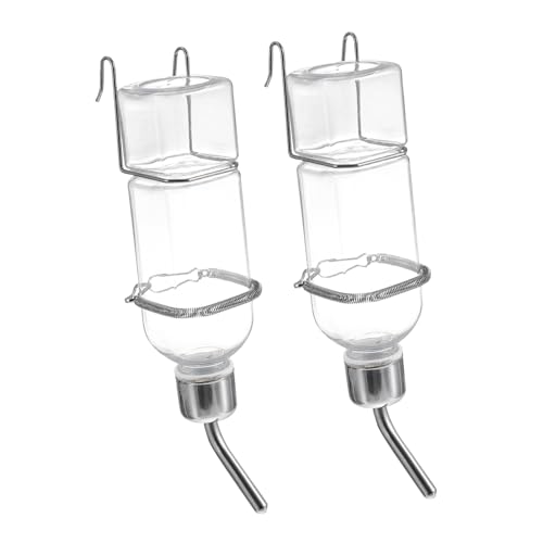 CLISPEED 2 Stück Hängende Haustier Trinkflaschen aus Kunststoff Auslaufsicherer Automatischer Wasserspender für Kaninchen und Kleintiere Leicht zu Befestigen und Reinigen für Käfige CLISPEED 2 Stück Hängende Haustier Trinkflaschen aus Kunststoff Auslaufsicherer Automatischer Wasserspender für Kaninchen und Kleintiere Leicht zu Befestigen und Reinigen für Käfige von CLISPEED