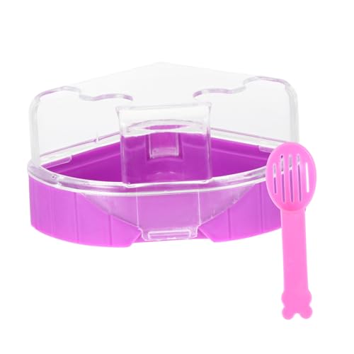 CLISPEED 2 Stück Hamster Badezimmer Sandbad mit Schaufel Kleines Kleintier Bad mit Offenem Design Leicht Praktisch und Langlebig für Hamster Rennmäuse und Mäuse Kompakte Zufällige Farbe von CLISPEED