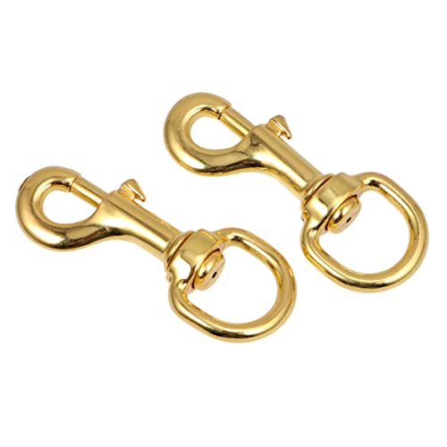 CLISPEED 2 Stück Haustier Haken mit Drehgelenk und aus Zubehör für Hunde und Gold von CLISPEED
