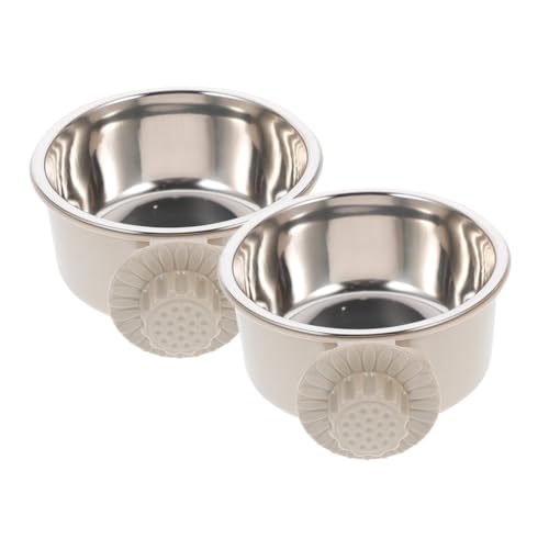 CLISPEED 2 Stück Hundenapf Hängend für Mittlere Große Hunde Rutschfestes Design Geräuscharm Leicht zu Reinigen Spill Napf für Hundekäfig und Haustierfütterung CLISPEED 2 Stück Hundenapf Hängend für Mittlere Große Hunde Rutschfestes Design Geräuscharm Leicht zu Reinigen Spill Napf für Hundekäfig und Haustierfütterung von CLISPEED