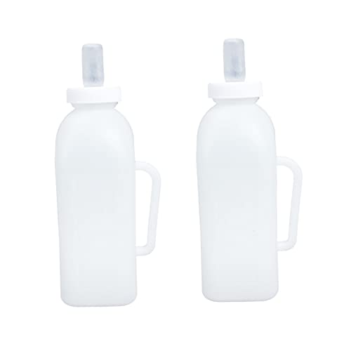 CLISPEED 2 Stück Kälberfütterung kälberflasche Kälbermilchflasche Milchflasche für Kälber Milchaufzucht Kalb Pflege flüssig milchkännchen Tiermilchflasche Stillflasche für Haustiere Plastik von CLISPEED