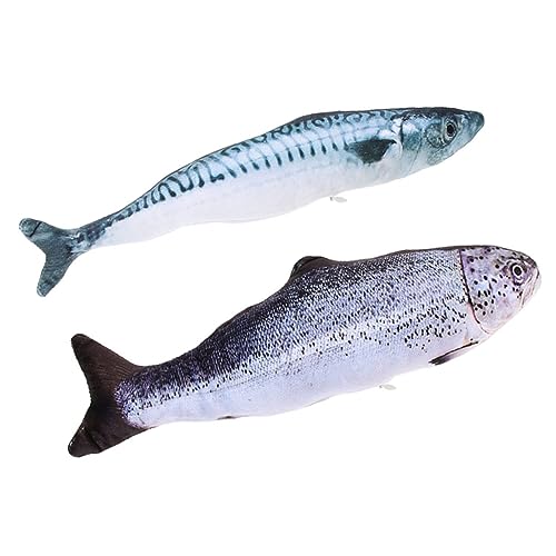 CLISPEED 2 Stück Katzenminze Fischspielzeug Lustiges Katzenspielzeug mit Cartoon Fischdesign aus Weichem Plüsch für und Katzen CLISPEED 2 Stück Katzenminze Fischspielzeug Lustiges Katzenspielzeug mit Cartoon Fischdesign aus Weichem Plüsch für und Katzen von CLISPEED