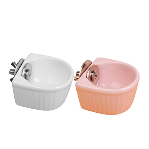 CLISPEED 2 Stück Keramische Futterschalen für Haustiere Squirrel Bowl für Hamster Kaninchen und Kleintiere Hängend Weiß Rosa Praktisch und Sicher Einfach zu Reinigen CLISPEED 2 Stück Keramische Futterschalen für Haustiere Squirrel Bowl für Hamster Kaninchen und Kleintiere Hängend Weiß Rosa Praktisch und Sicher Einfach zu Reinigen von CLISPEED