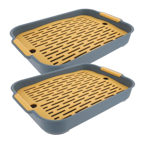 CLISPEED 2 Stück Kleintier Ecketoilette Gelb mit Netzboden rutschfeste Kaninchen Toilette für Meerschweinchen Hamster und Chinchillas Abwaschbare Katzentoilette für Training und Saubere CLISPEED 2 Stück Kleintier Ecketoilette Gelb mit Netzboden rutschfeste Kaninchen Toilette für Meerschweinchen Hamster und Chinchillas Abwaschbare Katzentoilette für Training und Saubere von CLISPEED