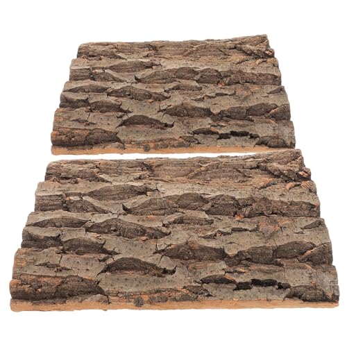 CLISPEED 2 Stück Korkrinden Wanddekoration für Terrarien Klettermatte für Reptilien Geeignet für Gecko Chamäleon Schildkröte und Schlange CLISPEED 2 Stück Korkrinden Wanddekoration für Terrarien Klettermatte für Reptilien Geeignet für Gecko Chamäleon Schildkröte und Schlange von CLISPEED