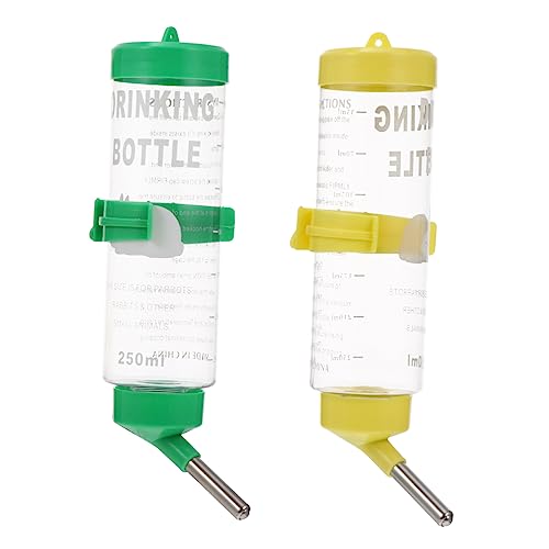 CLISPEED 2 Stück Nager Trinkflasche mit Aufhängung Auslaufsicherer Kaninchen Wasserspender für Meerschweinchen und Chinchilla Langlebiger Haustier Wasserbehälter für Käfige Bpa Frei Leicht CLISPEED 2 Stück Nager Trinkflasche mit Aufhängung Auslaufsicherer Kaninchen Wasserspender für Meerschweinchen und Chinchilla Langlebiger Haustier Wasserbehälter für Käfige Bpa Frei Leicht von CLISPEED
