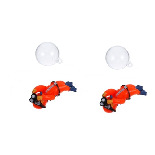 CLISPEED 2 Stück Schwimmende Taucher Aquarium Dekoration PVC Fischbecken Ornament Sicher Glatt für Fischarten Aquarien Zubehör Kreatives Aquarien Basteln von CLISPEED
