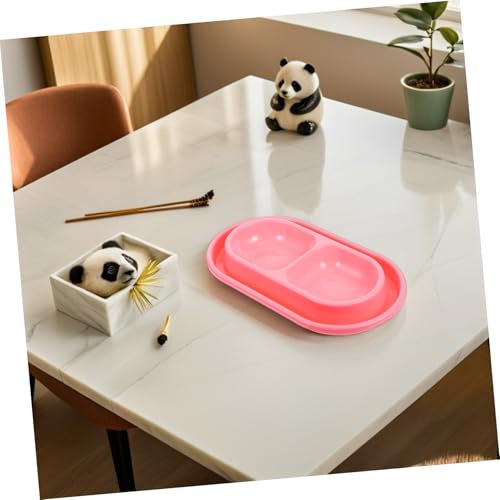 CLISPEED 2 Stück Teiliges Doppelnapf Set für Katzen und Hunde Kunststoff Futternapf mit Integriertem Wasserbehälter Rutschfestes Design Geeignet für Kleine und Mittelgroße Welpen und CLISPEED 2 Stück Teiliges Doppelnapf Set für Katzen und Hunde Kunststoff Futternapf mit Integriertem Wasserbehälter Rutschfestes Design Geeignet für Kleine und Mittelgroße Welpen und von CLISPEED