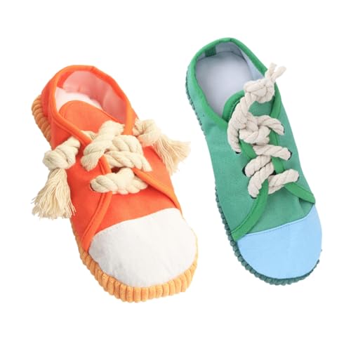 CLISPEED 2 Stück Teiliges Hundespielzeug Kauspielzeug aus Robustem Material Quietschspielzeug in Mini Sneaker Design für Welpen und Kleine Hunde zur Zahnpflege und Beschäftigung CLISPEED 2 Stück Teiliges Hundespielzeug Kauspielzeug aus Robustem Material Quietschspielzeug in Mini Sneaker Design für Welpen und Kleine Hunde zur Zahnpflege und Beschäftigung von CLISPEED