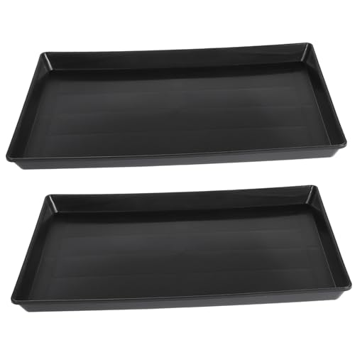 CLISPEED 2 Stück Toilettenschüssel Kleine Hundekäfig Tabletts Kaninchenkäfig Ersatztabletts Hasenkäfig Bodentablett Hundekäfig Bodentablett Hundeboden Vogelkäfig Papageien von CLISPEED