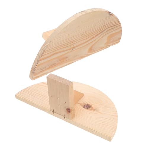CLISPEED 2 Stücke Holz Plattform für Tauben und Kleine Vögel Design Einfach zu Reinigen Sicheres und Komfortables Zubehör für Vogelkäfige von CLISPEED