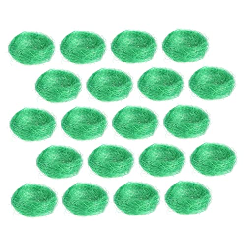 CLISPEED 20 Stück Vogelnest-Tellerdekoration gartenhaus Dekoration künstliche Nester Gartenvögel vogelhaus Vogelnester zum Basteln rustikales Nestdekor -Seide Dark Green CLISPEED 20 Stück Vogelnest-Tellerdekoration gartenhaus Dekoration künstliche Nester Gartenvögel vogelhaus Vogelnester zum Basteln rustikales Nestdekor -Seide Dark Green von CLISPEED