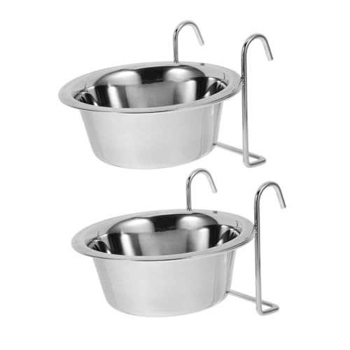 CLISPEED 2Stücke Hundenapf Aus Multifunktionaler Futter Und Wassernapf Für Katzen Hängend Und Auslaufsicher Für Einsatz Im Hundekäfig Oder Unterwegs CLISPEED 2Stücke Hundenapf Aus Multifunktionaler Futter Und Wassernapf Für Katzen Hängend Und Auslaufsicher Für Einsatz Im Hundekäfig Oder Unterwegs von CLISPEED
