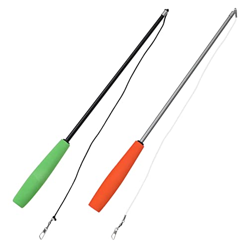 CLISPEED 2Stücke Katzen DIY Telekopspielzeug Interaktiver Katzenspielzeug Stick Katzenangel Mit Grünem Und Orangefarbenem Selbstbeschäftigung Und Spielspaß CLISPEED 2Stücke Katzen DIY Telekopspielzeug Interaktiver Katzenspielzeug Stick Katzenangel Mit Grünem Und Orangefarbenem Selbstbeschäftigung Und Spielspaß von CLISPEED