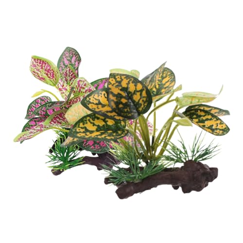 CLISPEED 2Stücke Künstliche Aquarienpflanzen Wasserpflanzen für Aquarien und Terrarien Langlebiges Design Einfache Dekoration für Aquarium CLISPEED 2Stücke Künstliche Aquarienpflanzen Wasserpflanzen für Aquarien und Terrarien Langlebiges Design Einfache Dekoration für Aquarium von CLISPEED