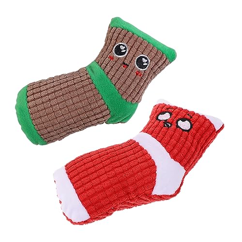 CLISPEED 2Stücke Quietschende Plüschsocken Bissfestes Kauspielzeug Für Zahnende Welpen Lustige Kuscheltiere Für Haustiere Zufällig CLISPEED 2Stücke Quietschende Plüschsocken Bissfestes Kauspielzeug Für Zahnende Welpen Lustige Kuscheltiere Für Haustiere Zufällig von CLISPEED