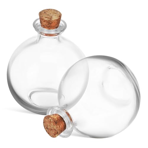 CLISPEED 2Stücke Terrarium Mit Korkdeckel Leere Flasche Für Wohnkultur Moos Terrarium Hydroponische Pflanzenbehälter Für Dekoration von CLISPEED