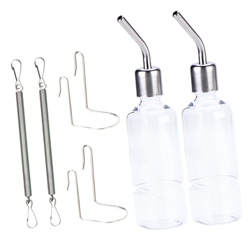 CLISPEED 2Stücke Wasserflasche Für Kleintiere Auslaufsichere Trinkflasche Für Meerschweinchen Hamster Hängende Trinker Mit Kugelventil Für Käfig CLISPEED 2Stücke Wasserflasche Für Kleintiere Auslaufsichere Trinkflasche Für Meerschweinchen Hamster Hängende Trinker Mit Kugelventil Für Käfig von CLISPEED