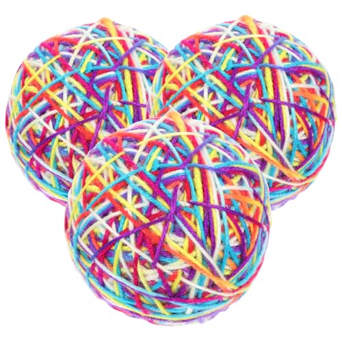 CLISPEED 3 Stück Katzenspielzeug Bälle Katzenbälle Verspielte Kätzchenbälle Katzenminze Kätzchen Mehrfarbige Katzen Fuzzy Bälle Kleines Kätzchenspielzeug Haushaltskätzchenspielzeug CLISPEED 3 Stück Katzenspielzeug Bälle Katzenbälle Verspielte Kätzchenbälle Katzenminze Kätzchen Mehrfarbige Katzen Fuzzy Bälle Kleines Kätzchenspielzeug Haushaltskätzchenspielzeug von CLISPEED
