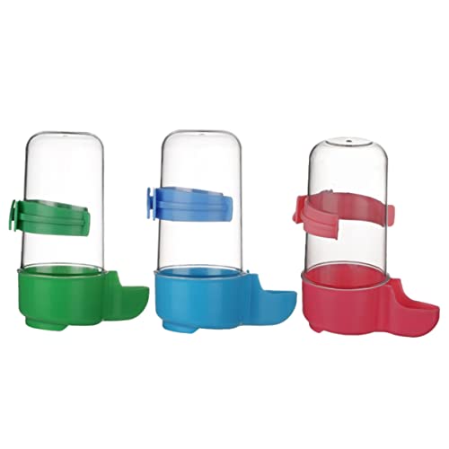 CLISPEED 3 Stück Parrot Wassertränke Automatischer Trinker für Papageien Futterspender für Vogelkäfig Wasserschale Rot und Grün Vogel Zubehör für Einfache Nutzung CLISPEED 3 Stück Parrot Wassertränke Automatischer Trinker für Papageien Futterspender für Vogelkäfig Wasserschale Rot und Grün Vogel Zubehör für Einfache Nutzung von CLISPEED