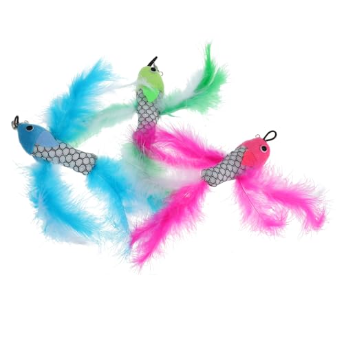 CLISPEED 3 Stück Teiliges Katzenspielzeug mit Fisch Design Interaktives Plüschspielzeug für Katzen Sicher und Langlebig für Neugierige Kätzchen und Spielstunden CLISPEED 3 Stück Teiliges Katzenspielzeug mit Fisch Design Interaktives Plüschspielzeug für Katzen Sicher und Langlebig für Neugierige Kätzchen und Spielstunden von CLISPEED