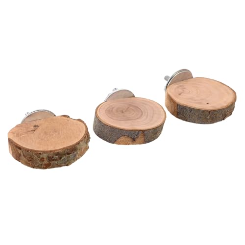CLISPEED 3 Stück Teiliges Vogel und Kleintier Spielset Holzleiter für Papageien Hamster und Kleine Tiere Natürliche Kletterleiter für Käfigzubehör Fördert Aktivität und Bewegung von CLISPEED