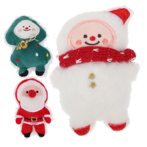 CLISPEED 3 Stück Teiliges Weihnachts Katzenspielzeug aus Langlebigem Plüsch mit Natürlicher Katzenminze Interaktiv Zahnreinigend und Beißfest Schneemann Tannenbaum Weihnachtsmann für CLISPEED 3 Stück Teiliges Weihnachts Katzenspielzeug aus Langlebigem Plüsch mit Natürlicher Katzenminze Interaktiv Zahnreinigend und Beißfest Schneemann Tannenbaum Weihnachtsmann für von CLISPEED