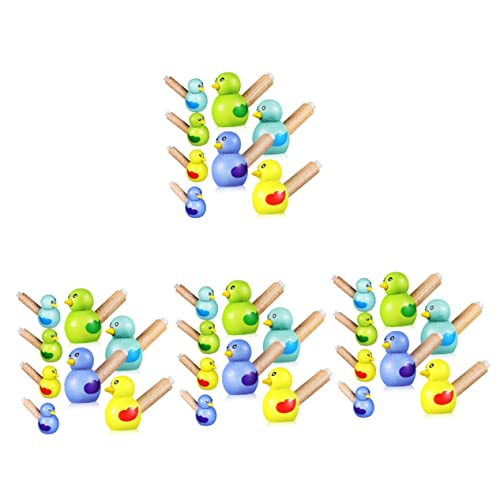 CLISPEED 32 STK Pfeife Vogel Figur Neuheit Wassergrasmücke Baby Musikinstrumente Pädagogisches Babyspielzeug Mini-Spielzeug Baby-Dekorationen Musik Dekorationen Geschenk Kind Sport Hölzern von CLISPEED