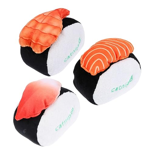 CLISPEED 3Stücke Interaktives Katzenminze Plüsch Sushi Mit Quietscher Für Kätzchen Zahnreinigungsspielzeug Kauen Und Katzenspielzeug Für Katzen CLISPEED 3Stücke Interaktives Katzenminze Plüsch Sushi Mit Quietscher Für Kätzchen Zahnreinigungsspielzeug Kauen Und Katzenspielzeug Für Katzen von CLISPEED