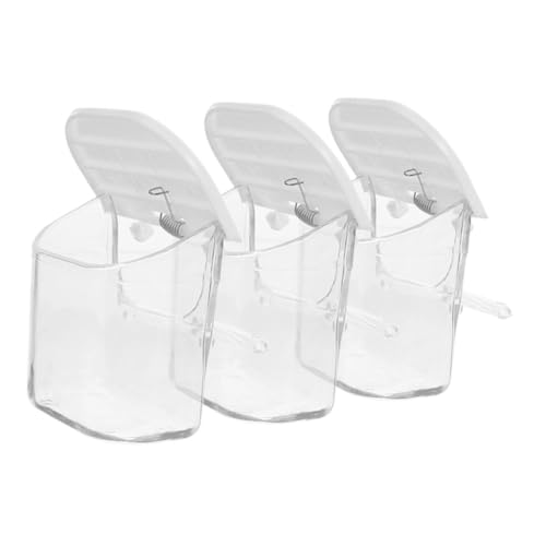 CLISPEED 3pcs Vogelkäfig Essen Hängende Tasse Kleine Vogelplastik Feeder Fütterung Tasse Für Vogel Shotgie Cockatiel CLISPEED 3pcs Vogelkäfig Essen Hängende Tasse Kleine Vogelplastik Feeder Fütterung Tasse Für Vogel Shotgie Cockatiel von CLISPEED