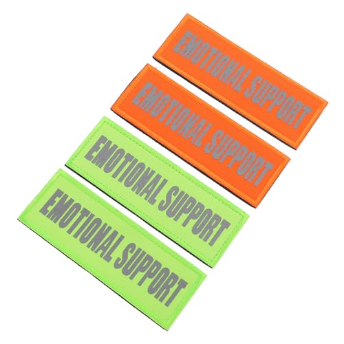 CLISPEED 4 Stück Haustiergurt Bestickte Servicehunde Patches Assistenzgeschirr Blaue Hundegeschirr Etiketten Haustiergeschirr Patch Applikation Hundeweste Servicetierweste Patch Nylon von CLISPEED