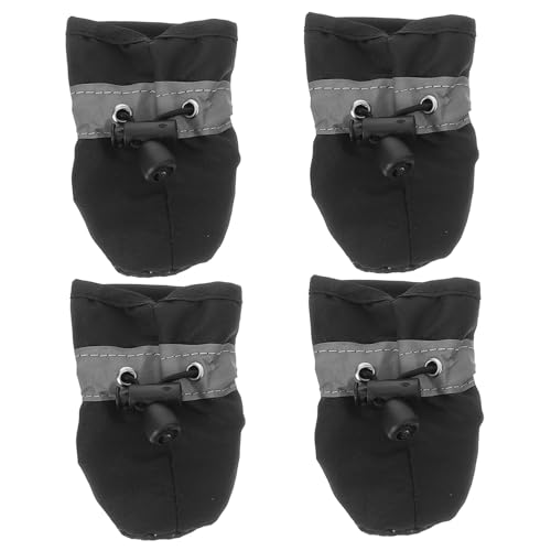 CLISPEED 4 Stück Hundeschuhe für Kleine rutschfeste und Atmungsaktive Pfotenschutz wasserdichte und Bequeme Boots für Drinnen und Draußen für Welpen CLISPEED 4 Stück Hundeschuhe für Kleine rutschfeste und Atmungsaktive Pfotenschutz wasserdichte und Bequeme Boots für Drinnen und Draußen für Welpen von CLISPEED