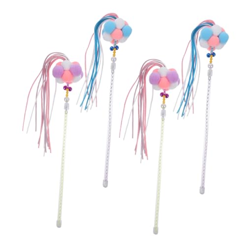 CLISPEED 4 Stück Interaktives Katzenspielzeug Bunte Glocken Stäbe Kratzfestes Leichtes Material Spielerisch Katzenbespaßung für Wohnungskatzen für Indoor Kätzchen und Stressabbau CLISPEED 4 Stück Interaktives Katzenspielzeug Bunte Glocken Stäbe Kratzfestes Leichtes Material Spielerisch Katzenbespaßung für Wohnungskatzen für Indoor Kätzchen und Stressabbau von CLISPEED