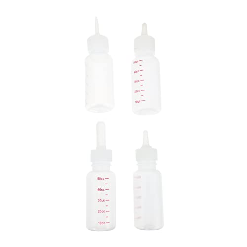 CLISPEED 4 Stück PET-Flasche pet Flaschen pet Supplies Haustierflaschenset Hundebabyflasche Erhöhte Katzenschalen Stillflaschen-Sets Flaschen zum Füttern von Katzen Haustierbedarf Kieselgel von CLISPEED
