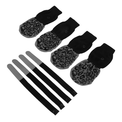 CLISPEED 4 Stück Rutsch Socken für Haustiere für Innen und Außenbereiche Bequeme und Einfache Nutzung für Mittlere bis Große Hunde von CLISPEED
