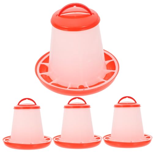 CLISPEED 4 Stück Teiliges Geflügel Futtertrog mit Deckel Stabiles Verschleißfestes Material für Hühner Enten Futterspender Automatische Futterstation Platzsparend und Leicht zu Reinigen CLISPEED 4 Stück Teiliges Geflügel Futtertrog mit Deckel Stabiles Verschleißfestes Material für Hühner Enten Futterspender Automatische Futterstation Platzsparend und Leicht zu Reinigen von CLISPEED