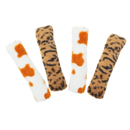 CLISPEED 4 Stück Teiliges Katzenkissen mit Katzenminze Beißfestes Plüschspielzeug für Katzen und Kätzchen Interaktives Kauspielzeug zur Beschäftigung und Zahnpflege Sanft und Langlebig für von CLISPEED