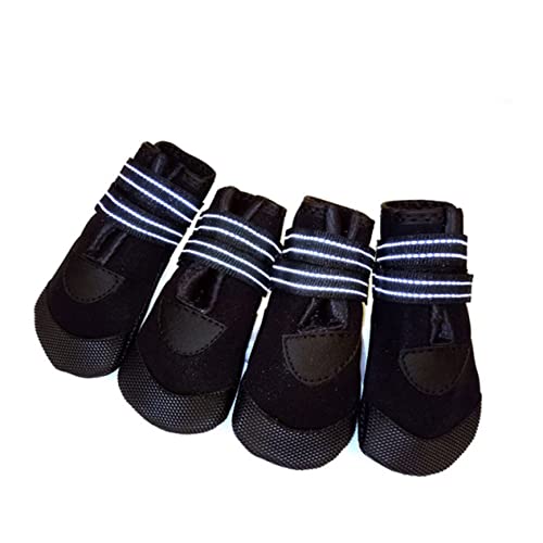 CLISPEED 4 Stück wasserdichte Warme Hundeschuhe mit Reflektierendem Band rutschfeste Pfotenschutze für Kleine Hunde Verstellbar Komfortables Neoprenmaterial für Herbst und CLISPEED 4 Stück wasserdichte Warme Hundeschuhe mit Reflektierendem Band rutschfeste Pfotenschutze für Kleine Hunde Verstellbar Komfortables Neoprenmaterial für Herbst und von CLISPEED
