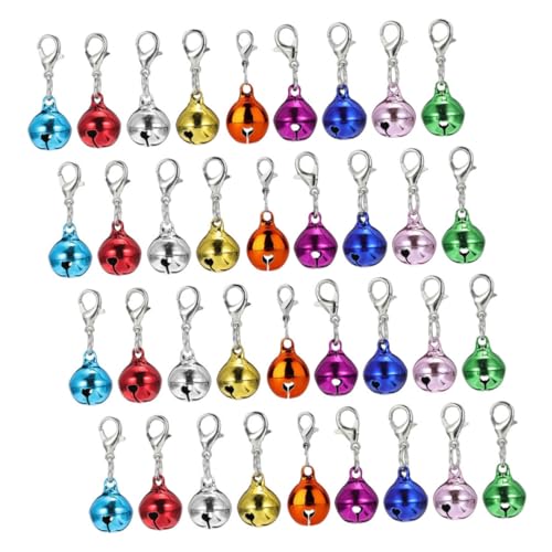 CLISPEED 45 Stück Teiliges Set Metall Glockenanhänger für Haustierhalsbänder Leichte Universelle Geräuscharme Katzen und Hundeglöckchen für DIY Schlüsselanhänger und Schmuckgestaltung CLISPEED 45 Stück Teiliges Set Metall Glockenanhänger für Haustierhalsbänder Leichte Universelle Geräuscharme Katzen und Hundeglöckchen für DIY Schlüsselanhänger und Schmuckgestaltung von CLISPEED