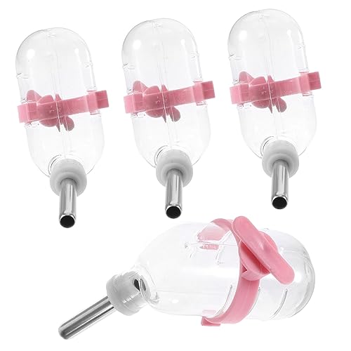 CLISPEED 4Stücke Hamster Trinkflasche Automatische Wasserbehälter für Haustiere Auslaufsicher für Nagetiere zu Installieren Reinigen von CLISPEED