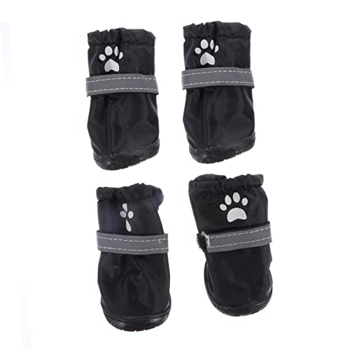 CLISPEED Hundeschuhe 4 Stück rutschfest Atmungsaktiv für Kleine Hunde Regenstiefel aus Strapazierfähigem Polyester für Drinnen und Draußen CLISPEED Hundeschuhe 4 Stück rutschfest Atmungsaktiv für Kleine Hunde Regenstiefel aus Strapazierfähigem Polyester für Drinnen und Draußen von CLISPEED