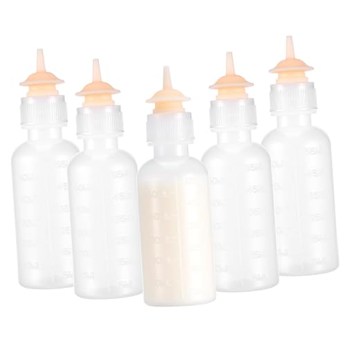 CLISPEED 5 Stück Leere PET-Flasche Kätzchenflasche Kätzchen mit der Flasche füttern Flaschen für Kätzchen Nippel fütterungsflasche für kätzchen Stillflasche für Haustiere Kieselgel Weiß CLISPEED 5 Stück Leere PET-Flasche Kätzchenflasche Kätzchen mit der Flasche füttern Flaschen für Kätzchen Nippel fütterungsflasche für kätzchen Stillflasche für Haustiere Kieselgel Weiß von CLISPEED
