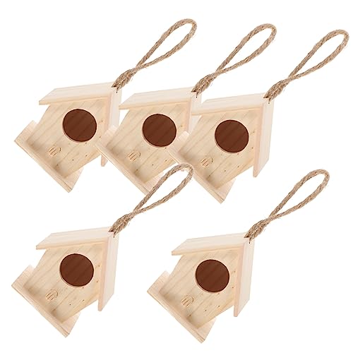 CLISPEED 5 Stück Teiliges Holz Vogelhaus Gestaltetes Nistkasten für Garten und Terrasse Mini Vogelhaus für Kreative Gartenverschönerung für Realistischen Look Zufällige CLISPEED 5 Stück Teiliges Holz Vogelhaus Gestaltetes Nistkasten für Garten und Terrasse Mini Vogelhaus für Kreative Gartenverschönerung für Realistischen Look Zufällige von CLISPEED