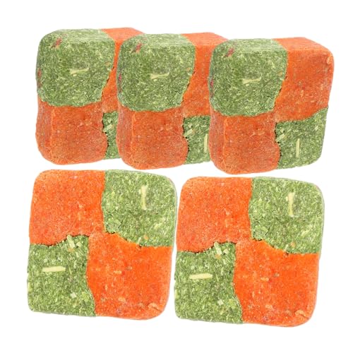 CLISPEED 5 Stück Teiliges Kaninchen Kauspielzeug aus Alfalfa Gras Reich an Ballaststoffen zur Zahnpflege Natürliche Snacks für Kleintiere Wie Meerschweinchen und Chinchillas Kleine von CLISPEED