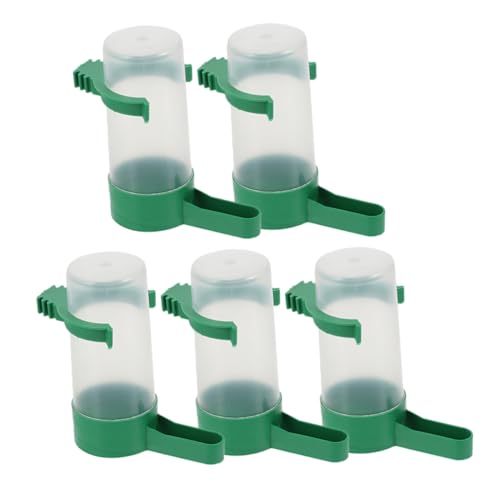 CLISPEED 5Stücke Automatischer Wasserspender Für Papageien Wiederverwendbare Kunststoff Wassertränke Für Zubehör Im Vogelkäfig Vogelwasseradapter Zur Optimalen CLISPEED 5Stücke Automatischer Wasserspender Für Papageien Wiederverwendbare Kunststoff Wassertränke Für Zubehör Im Vogelkäfig Vogelwasseradapter Zur Optimalen von CLISPEED
