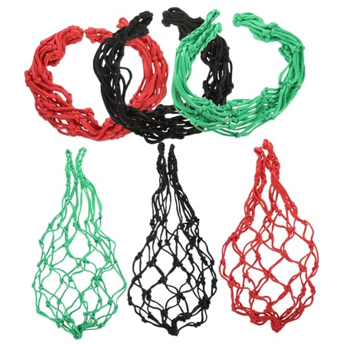 CLISPEED 6 Stück Hühner Gemüse Futternetz Hängende Futterspender für Geflügel Strapazierfähige Netzbeutel für Obst und Gemüse Füttern von Hühnern und Gänsen Farben Zufällig Zufällige Farbe von CLISPEED