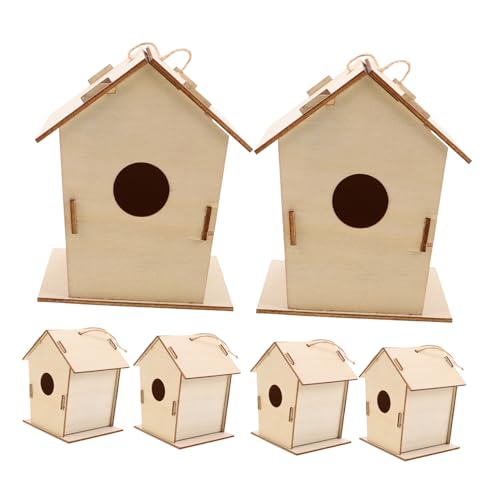 CLISPEED 6 Stück Teiliges DIY Holz Vogelhaus für Unbemalte Bastelhäuser zum Bemalen Kreatives Graffiti Design Outdoor Hänge Vogelhäuser Fördert Kunst und Naturerlebnis CLISPEED 6 Stück Teiliges DIY Holz Vogelhaus für Unbemalte Bastelhäuser zum Bemalen Kreatives Graffiti Design Outdoor Hänge Vogelhäuser Fördert Kunst und Naturerlebnis von CLISPEED